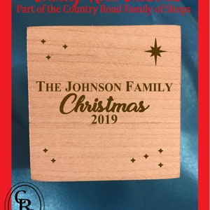 Personalized Nativity Scene Blocks Nativity Story Christmas Story Blocks Scripture Blocks Free Standing Wood Block Cube image 9