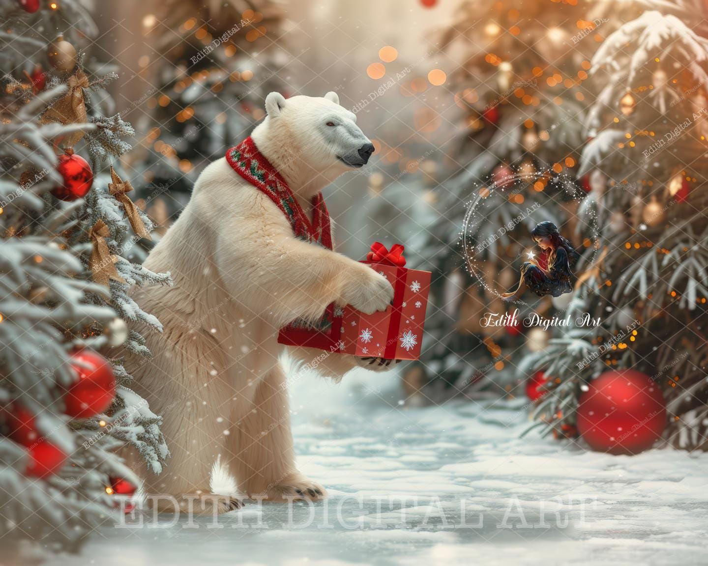 Huxters Biglietto Di Natale 2024: Primo Natale Con Orso Polare, 14,8 Cm Con Busta - 2