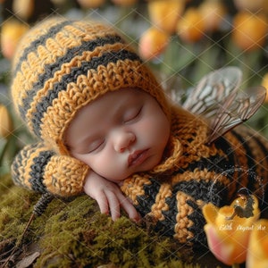 Newborn Digital Background Photography, Face Insert Baby Digital Backdrop for Girl, Add face Digital Photo Prop Composite, Floral Backdrops.
