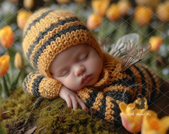 Newborn Digital Background Photography, Face Insert Baby Digital Backdrop for Girl, Add face Digital Photo Prop Composite, Floral Backdrops.
