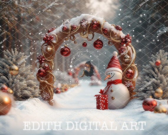 Allenjoy Winter-Weihnachts-Hintergrund – 2,1 X 1,5 M, Econ-Vinyl, Für Fotografie & Deko