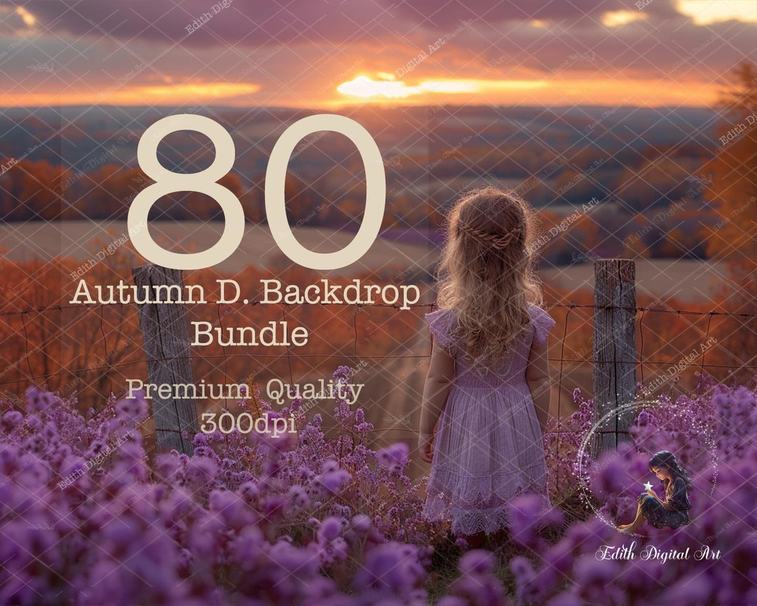 80 Fall Digital Backdrops Photography, Barn, Field, Autumn, Sunset, Fox ...