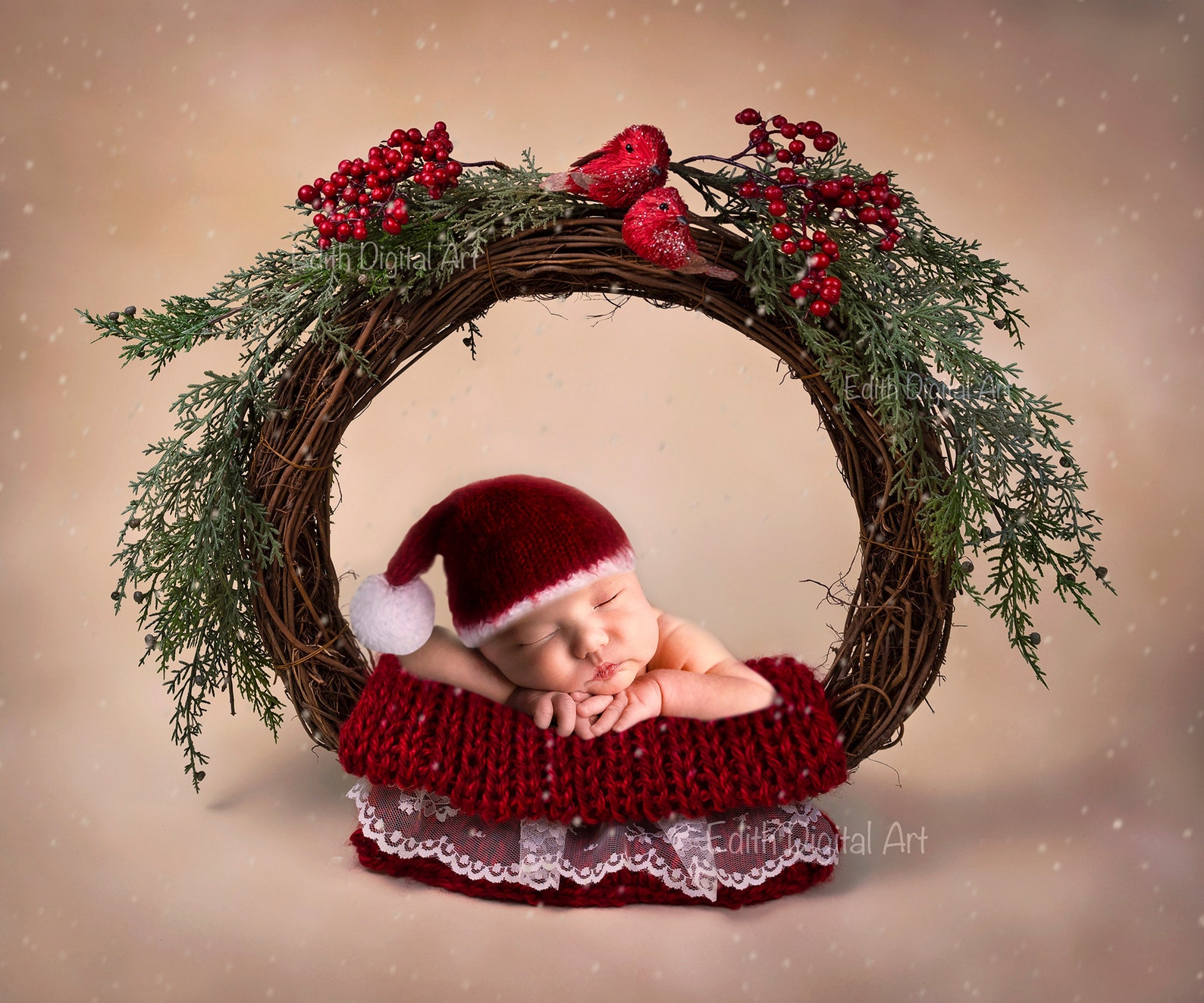 Christmas Newborn Digital Backdrop Bundle. Two Christmas | Etsy