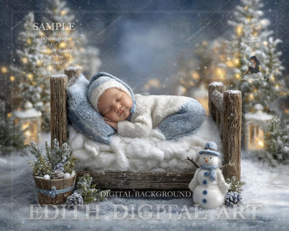 Snow Bokeh Backdrop For Photography Winter Snowflake Glitter Dots Photo - View #7