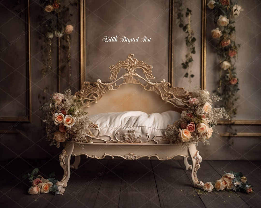 Newborn Digital Wooden Bed Newborn Digital Background - Etsy