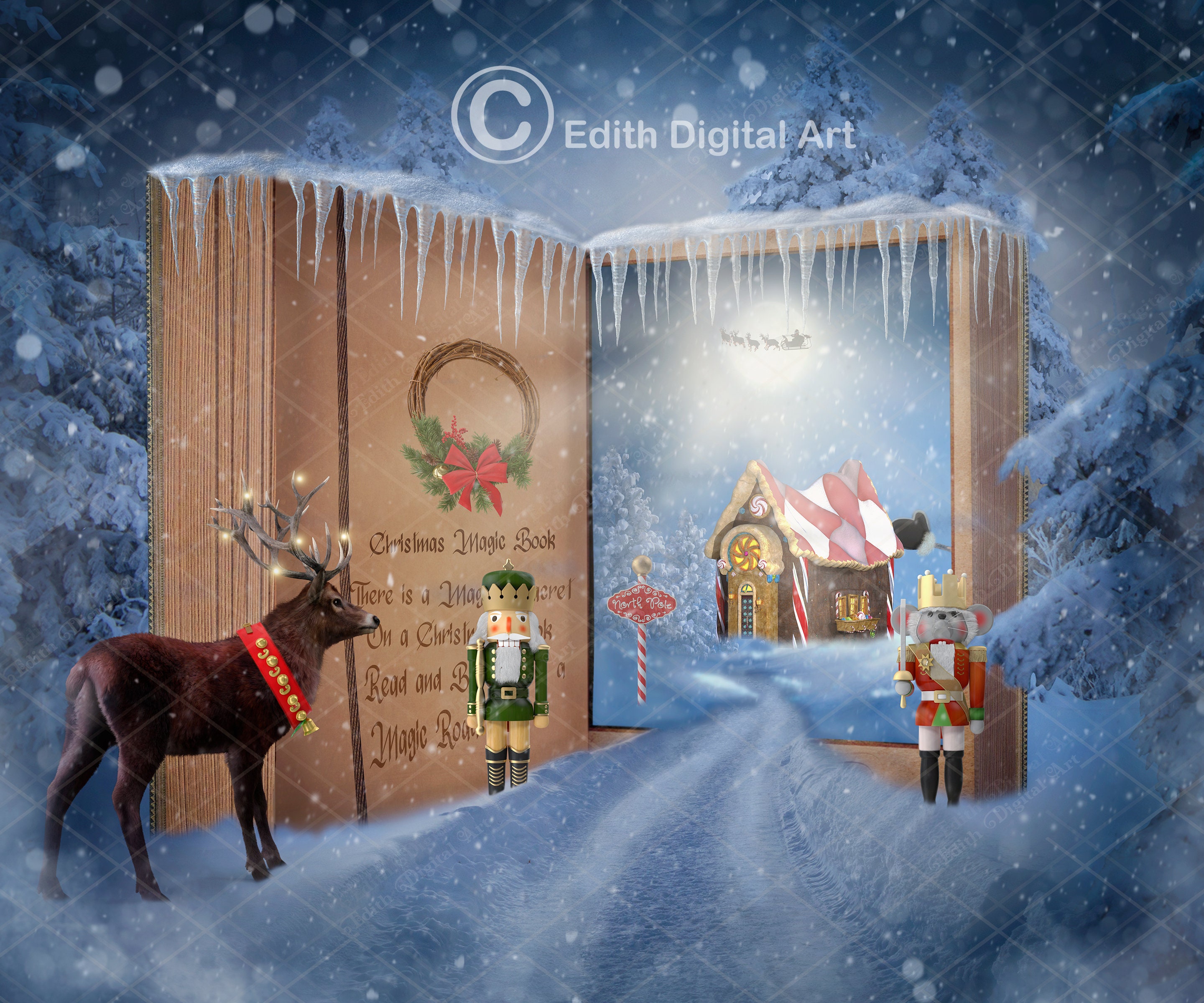 Enchanted Fairytale Book Background Magic Christmas Winter - Etsy Enchanted Fairytale Book Background Magic Christmas Winter - Etsy