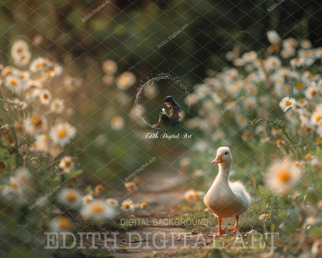 Spring Field Backdrop Digital Photography, Floral Garden Path, Easter ...