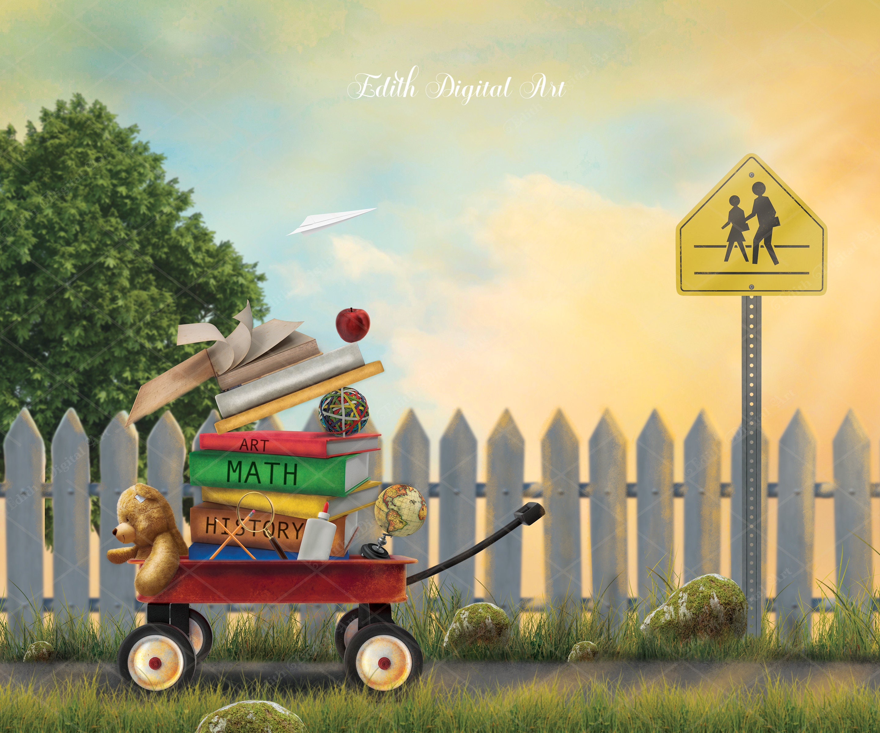 Fondos digitales para fotografía, fondo digital escolar, fondo de regreso a  clases, libros para llevar, accesorios digitales, composición de Photoshop.  - Etsy México, image size:2880x2400