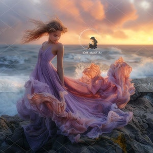 Ozean digitaler Hintergrund Fotografie, Strand digitaler Hintergrund, Mutterschaft, Kinder, Meer Landschaft zusammengesetzt, Felsen, Klippen, sofort-Download