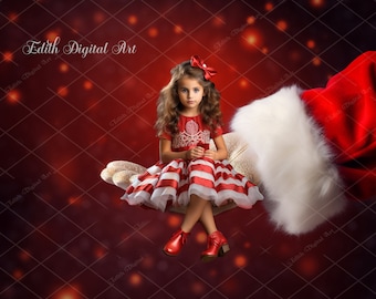 Santa Hand For Fantasy Christmas Backdrop For Photography, Christmas Composite, Enchanted Holidays Photo Download, For Kids, Newborn & Pets.