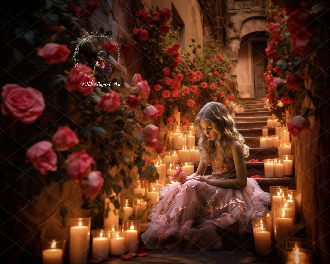 Spring Digital Backdrop Photography, Dreamy Floral Backgroundcomposite ...