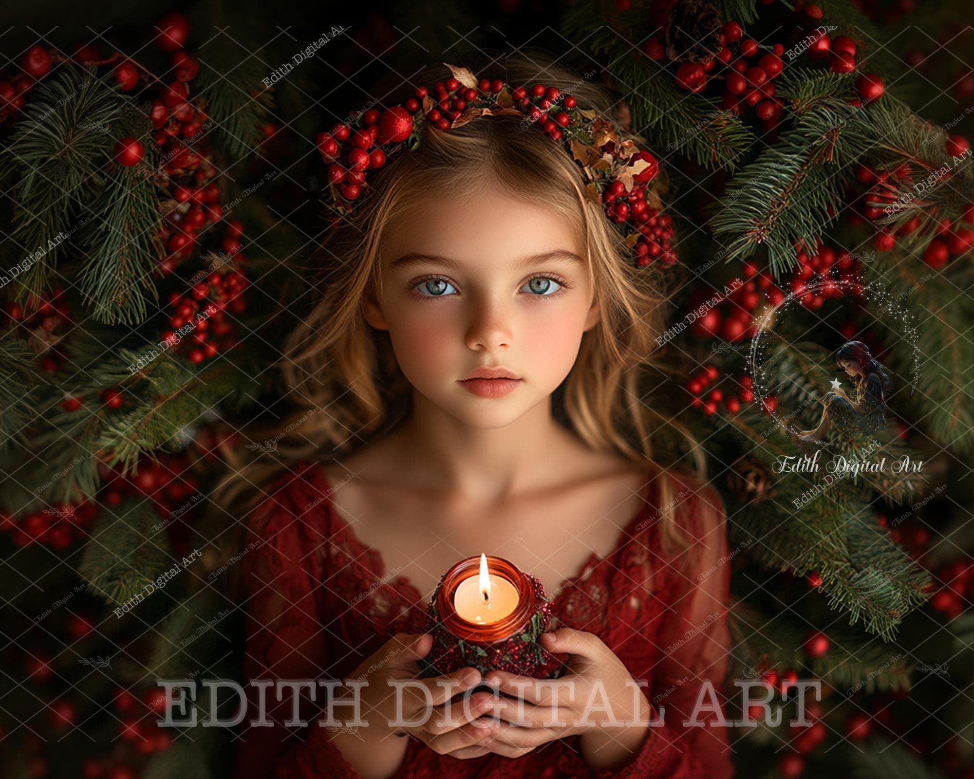 OERJU Runder Fotohintergrund 'Merry Christmas' – 2,2 M Durchmesser Für Weihnachtsfotos, Dekoration & Studio