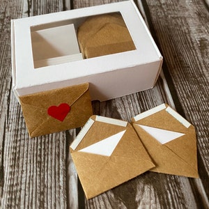Teeny Tiny Love Notes | Self Sealing | 1.5x1in | 15 Envelopes Per Box | *See Description For Details*