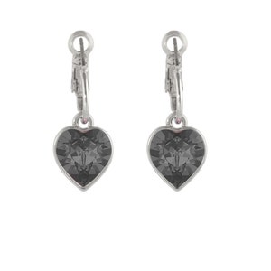 Be My Valentine Black DiamondHeart Earrings made with SWAROVSKI® Crystals