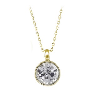 Normale ronde Bella vergulde kristallen ketting gemaakt met echte SWAROVSKI-kristallen