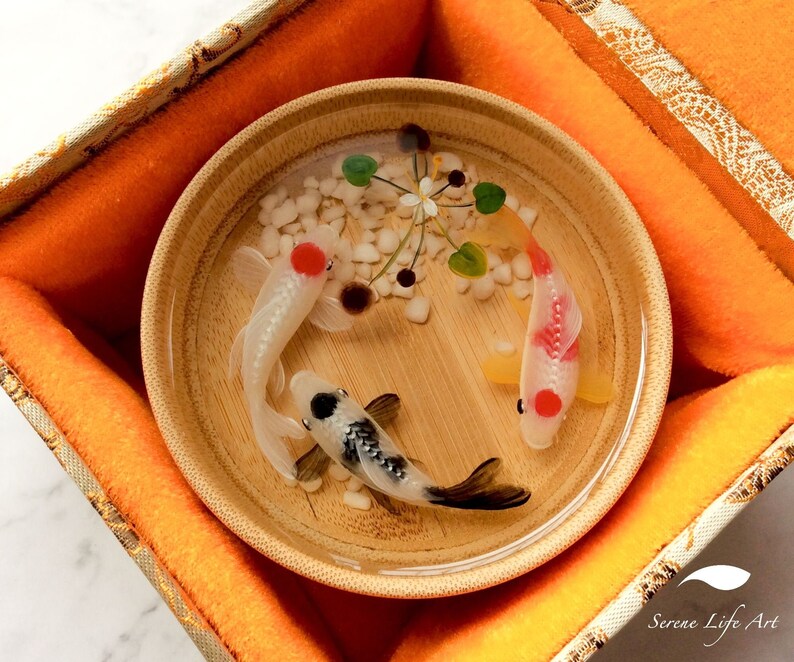 3D Koi Fish Resin Painting Resin Art Acrylic Painting Nice Etsy