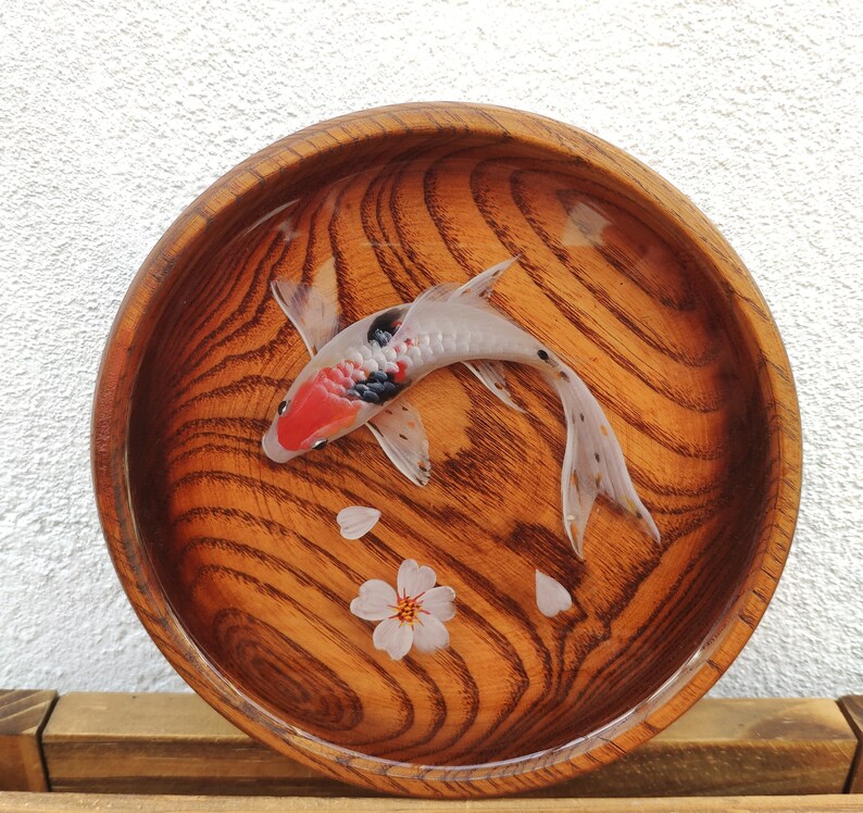 3D Resin Painting Spotted Koi Fish 5.9 resin art fish Etsy