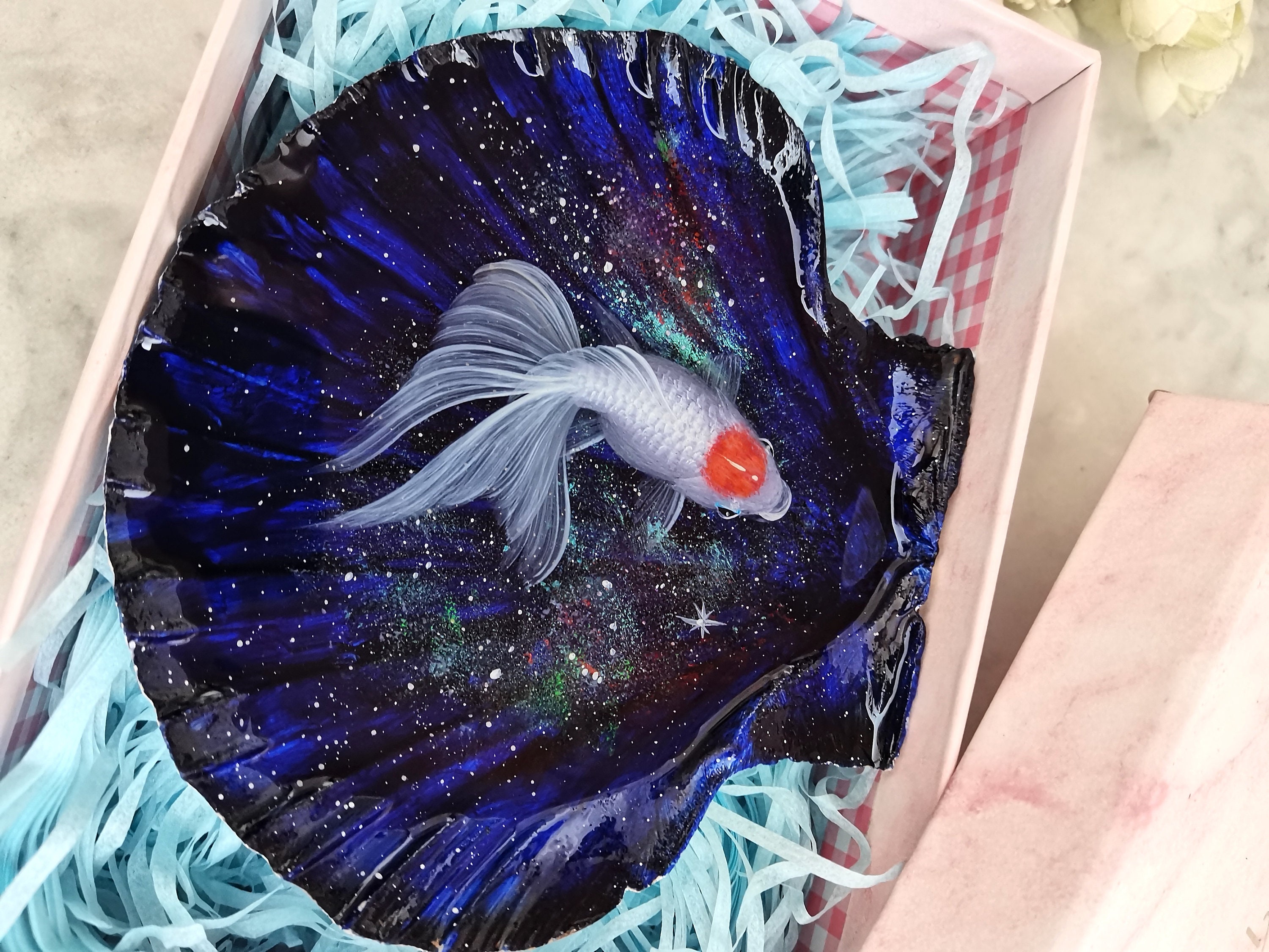 超新作】 3Dレジンアート 金魚 メルカリ - 一匹 星空① 絵画 超新作】 3Dレジンアート 金魚 メルカリ - 一匹 星空① 絵画