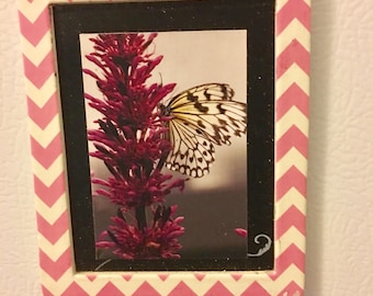 Butterfly Fridge Magnet Butterfly Print Magnet Refrigerator Magnet Butterfly Magnet Kitchen Magnet Art Magnet Framed Magnet