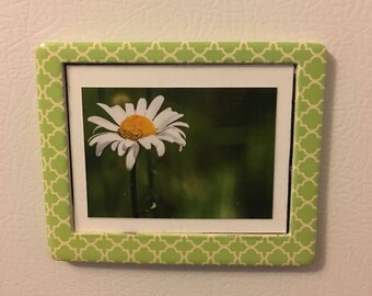 Flower Fridge Magnet Flower Print Magnet Refrigerator Magnet Floral Magnet Kitchen Magnet Art Magnet Nature Magnet Framed Magnet