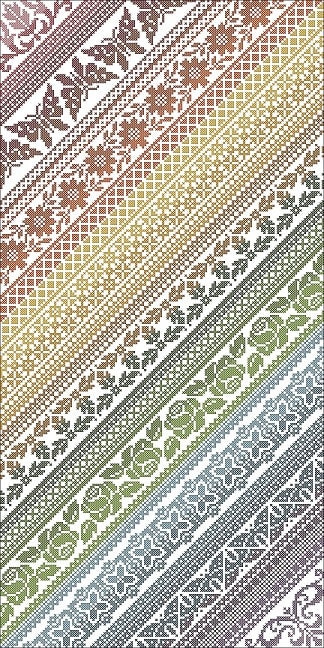 Twisted Band Sampler CROSS STITCH Version PDF Chart by Northern Expre…