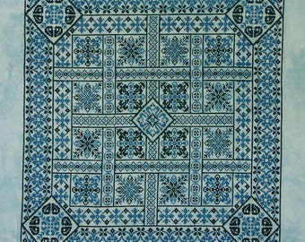 Shades of Turquoise PDF Chart by Northern Expressions Needlework