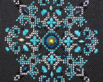 Jet Aurora Borealis Sparkler PDF chart by Northern Expressions and Shannon Christine