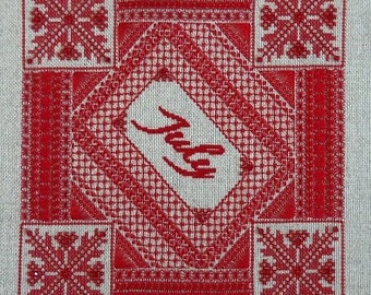 Ruby PDF Chart by Northern Expressions Needlework