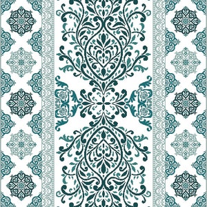 Wandtapijt in Teal PDF-grafiek door Northern Expressions Needlework