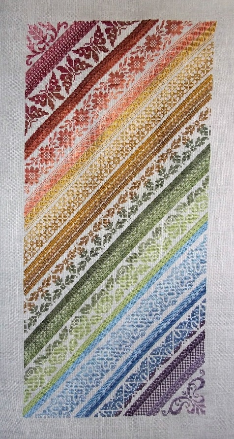 Twisted Band Sampler PDF Chart by Northern Expressions Needlework