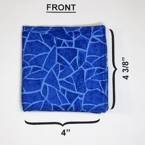 Bifold wallet - Cheerful Blue Geometric - RFID PROTECTION - fits most international currencies