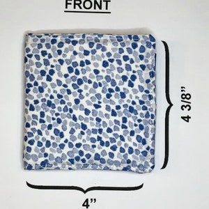 Bifold wallet - Speckled Blues - RFID PROTECTION - fits most international currencies