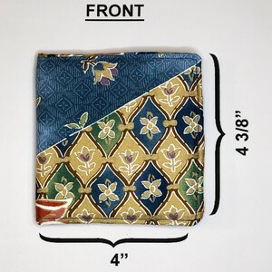 Cartera Bifold - Gilded Floral/Geometric - RFID PROTECTION - se adapta a la mayoría de las monedas internacionales