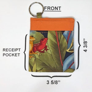 Keychain Mini Bifold wallet - Jungle Floral - RFID PROTECTION