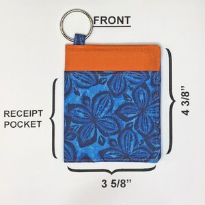 Keychain Mini Bifold wallet - Hawaiian Aloha - RFID PROTECTION