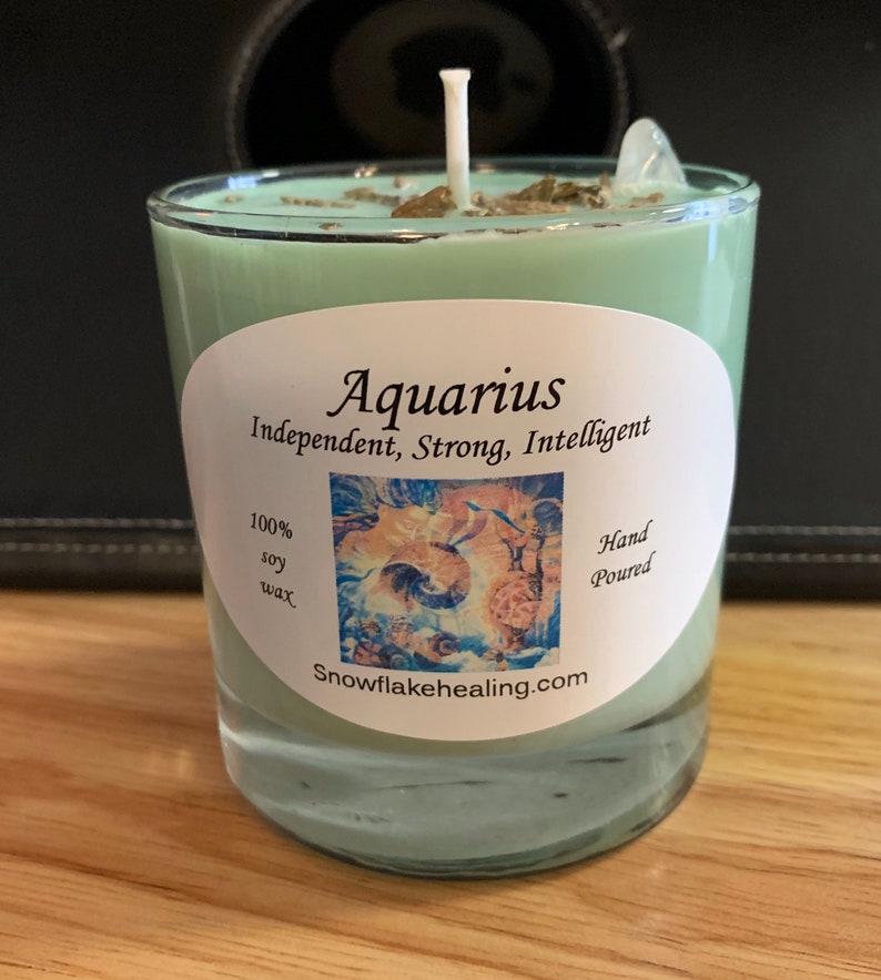 Aquarius Candle Etsy