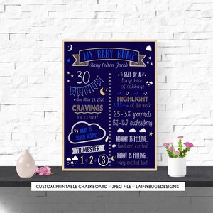 Pizarra con diseño de barriguita de bebé: imprímela tú mismo: letrero de pizarra para baby shower: decoraciones para baby shower: recuerdos para baby shower: letrero con el tamaño del bebé: bebé