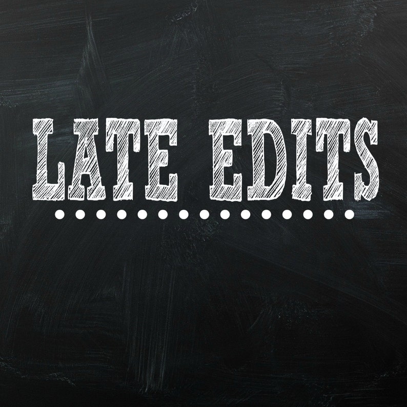 Late Edits Additional Revisions Purchase when you need a image 1