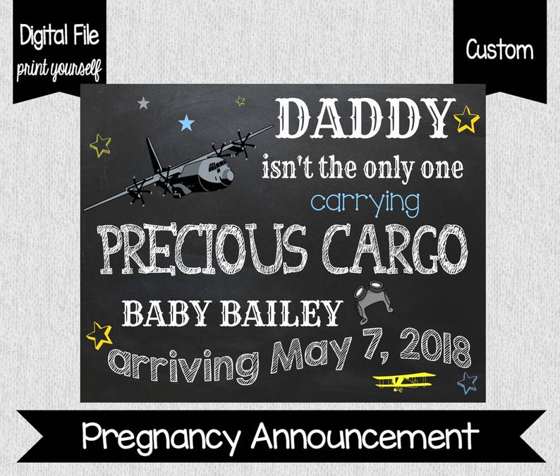 Airplane Pregnancy Announcement  Precious Cargo Pregnancy image 0