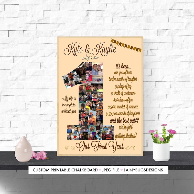 One Year Anniversary Our First Year First Year Together Etsy One Year Anniversary Our First Year First Year Together Etsy