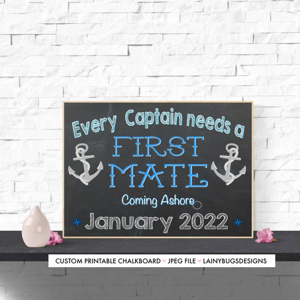 Nautical Pregnancy Announcement Etsy