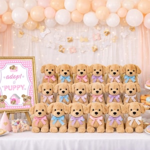 Adopt a Puppy Sign - Cute Puppy Party Decor - Instant Download - Puppy Party Signs - Adopt A Puppy - Dog Birthday Theme - First Birthday