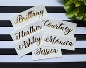 Beautiful Cursive CUSTOM First or Last Name Vinyl Decal Personalize Your Items