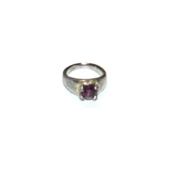 Sterling Silver Amethyst Baby Ring, 925 Jewelry, Charm,