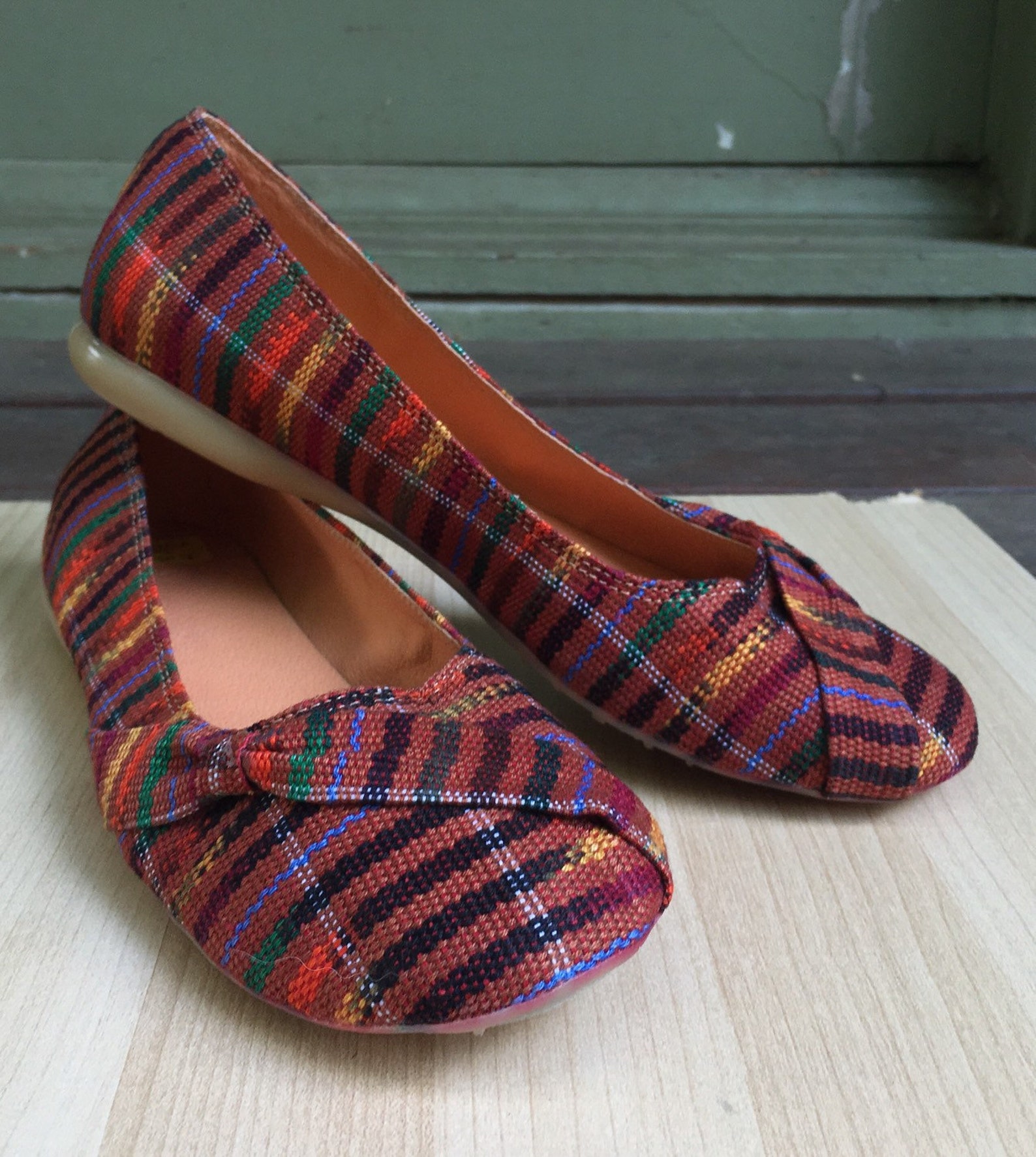 brown tones, guatemalan textiles, mayan, slip on, flat shoes, ballet flats, handmade, handwoven