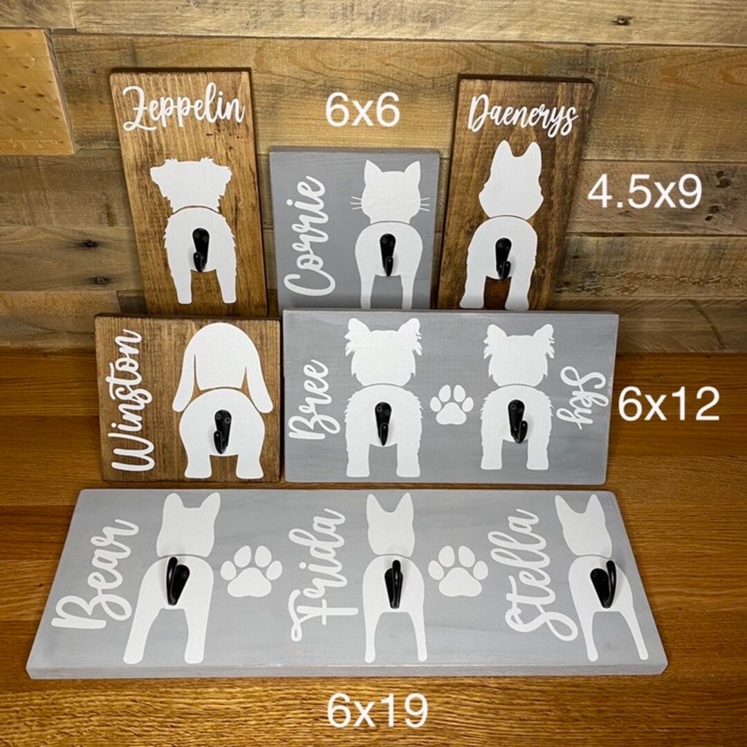 Personalized Dog Leash Holder Etsy