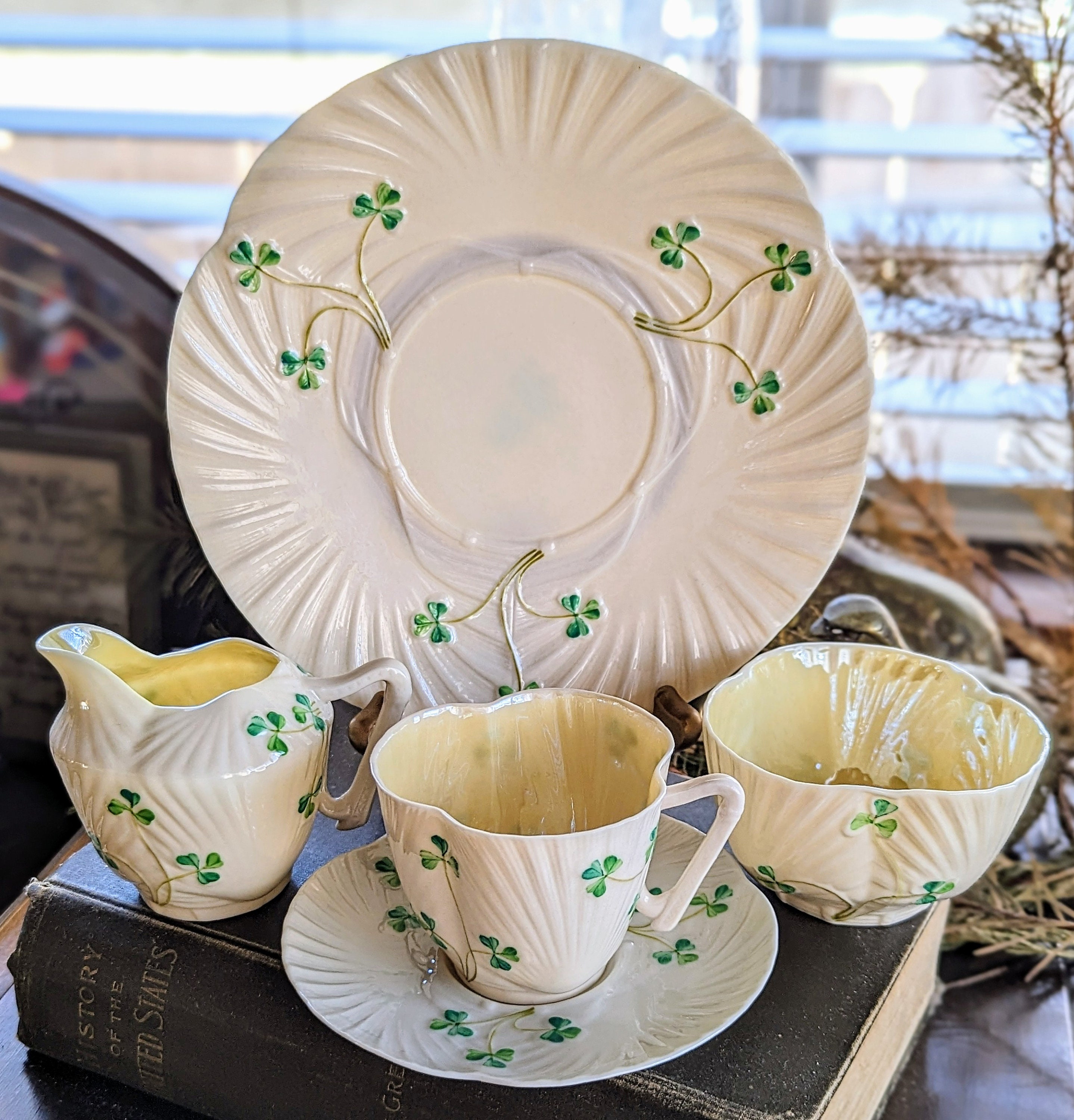 Belleek Plates - Etsy Belleek Plates - Etsy