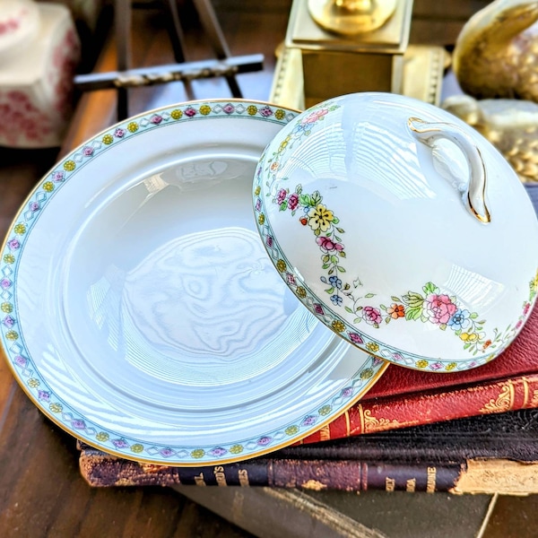 Antique Butter Dish Etsy