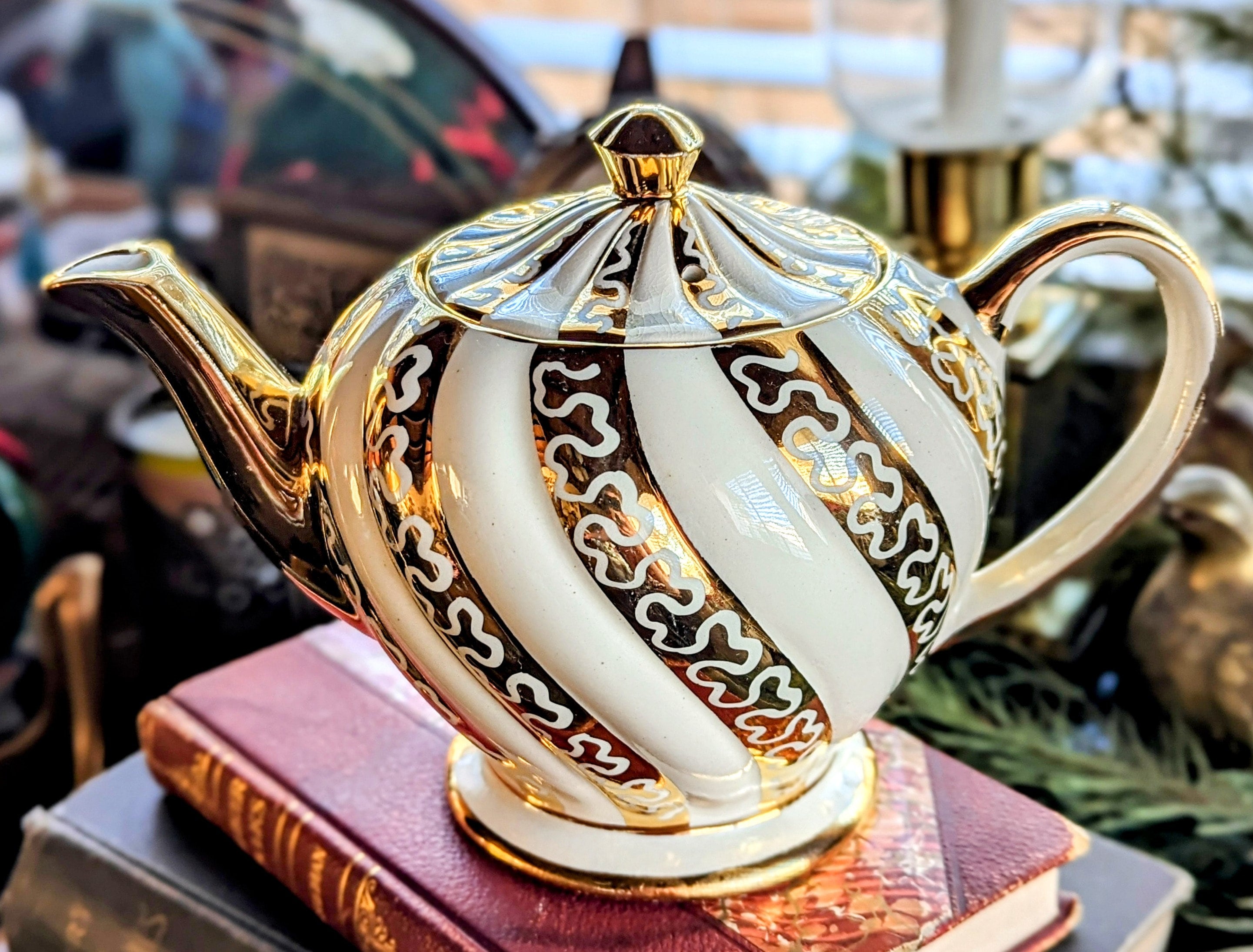 Sadler Stoneware Teapot - Etsy