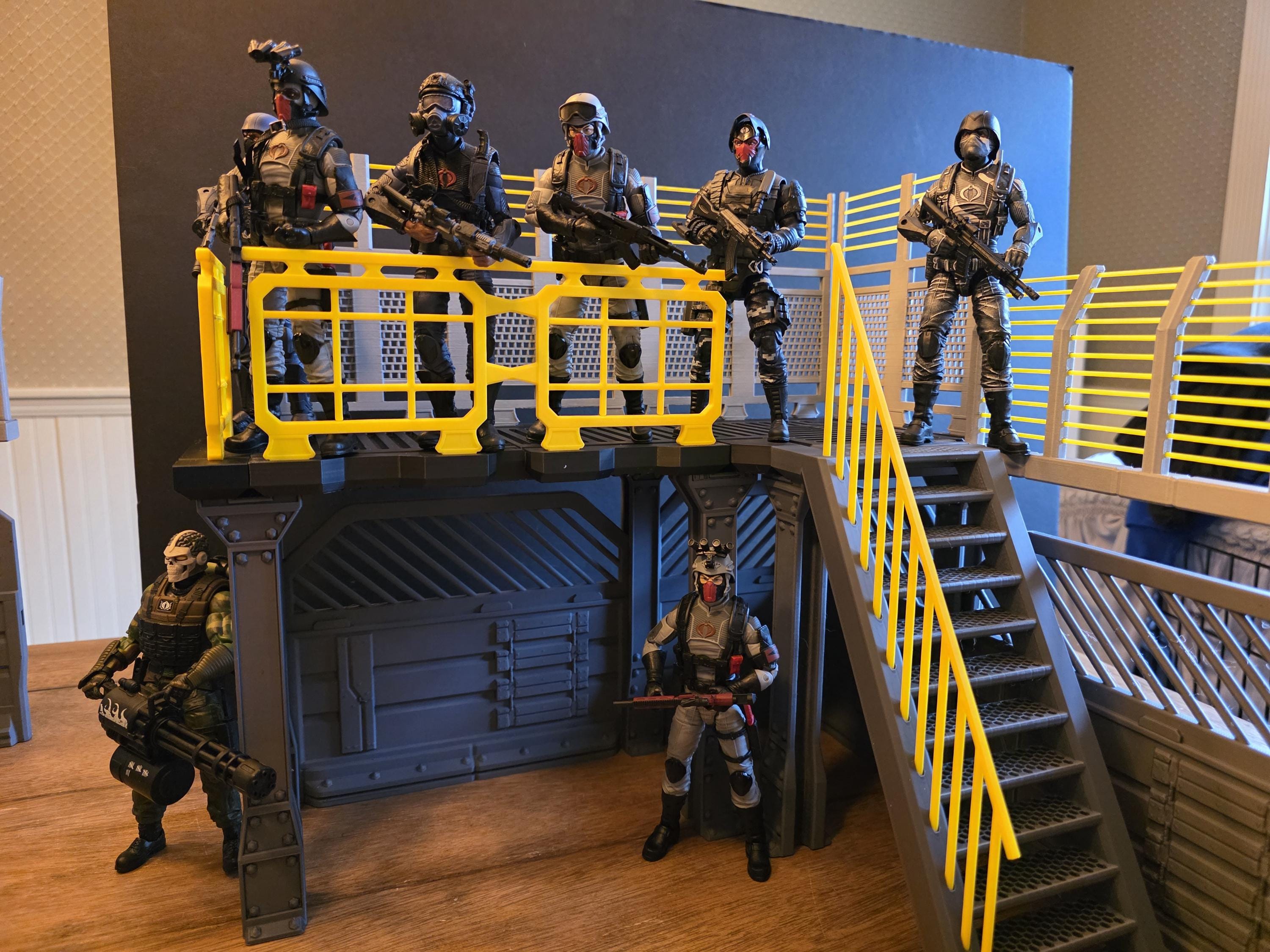 1/12 Scale Action Figure Modular Base Camp Military Themed GI Joe ...